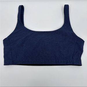 Outdoor Voices Sports Bra Women XL Blue Wireless Stretch Comfort Freeform Scoop
